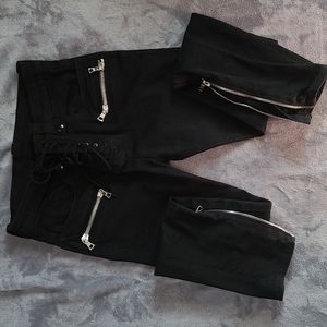 Ben Taverniti Unravel Project Skinny Lace Up Jeans